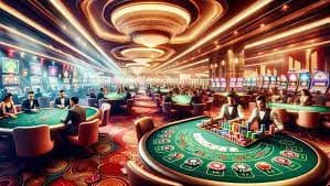 Live dealer studio with multiple camera feeds